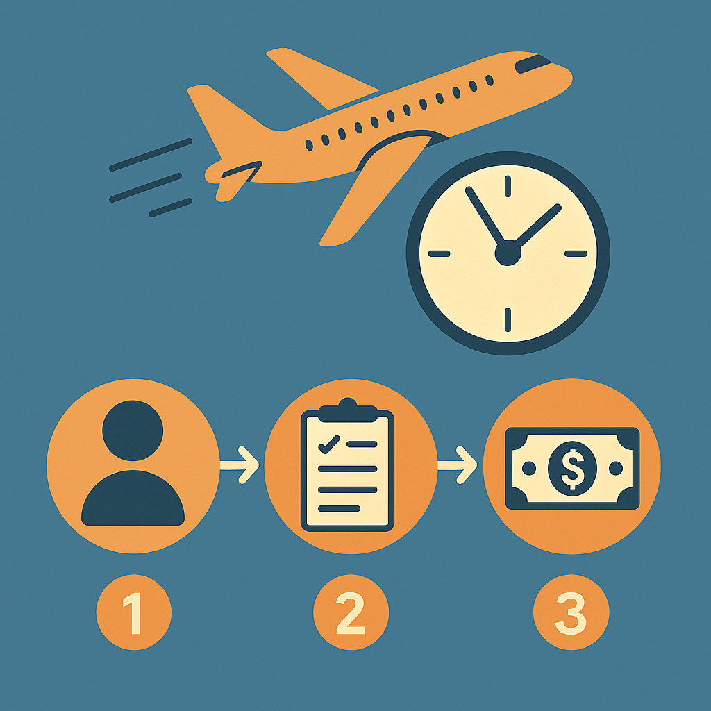 3 kroki do uzyskania odszkodowania za opóźniony lot